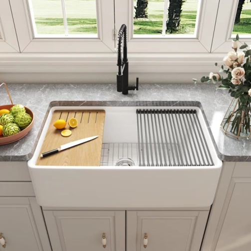 DeerValley+33_+L+X+20_+W+Single+Basin+Workstation+Farmhouse+Kitchen+Sink+With+Sink+Grid,+Cutting+Board+And+Dish-Drying+Rack (2)